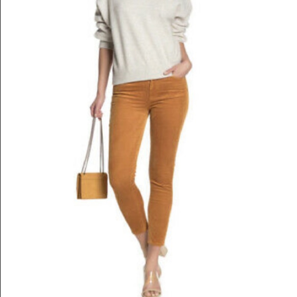 Paige Women's Marigold Hoxton Ankle Skinny Corduroy Pants